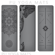 Load image into Gallery viewer, PU Natural Rubber Non-Slip Yoga Mat (With Strap and Carry Bag)
