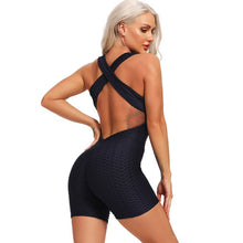 Load image into Gallery viewer, Short Sleeveless Back-cross Sport Bodysuit
